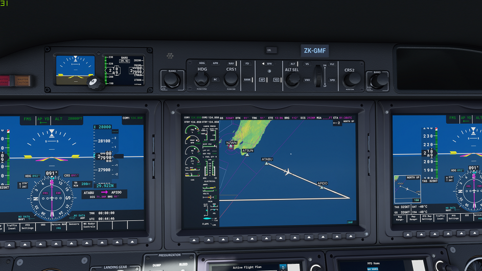 G3000 etc MFD shows course reversing when crossing Longitude 180