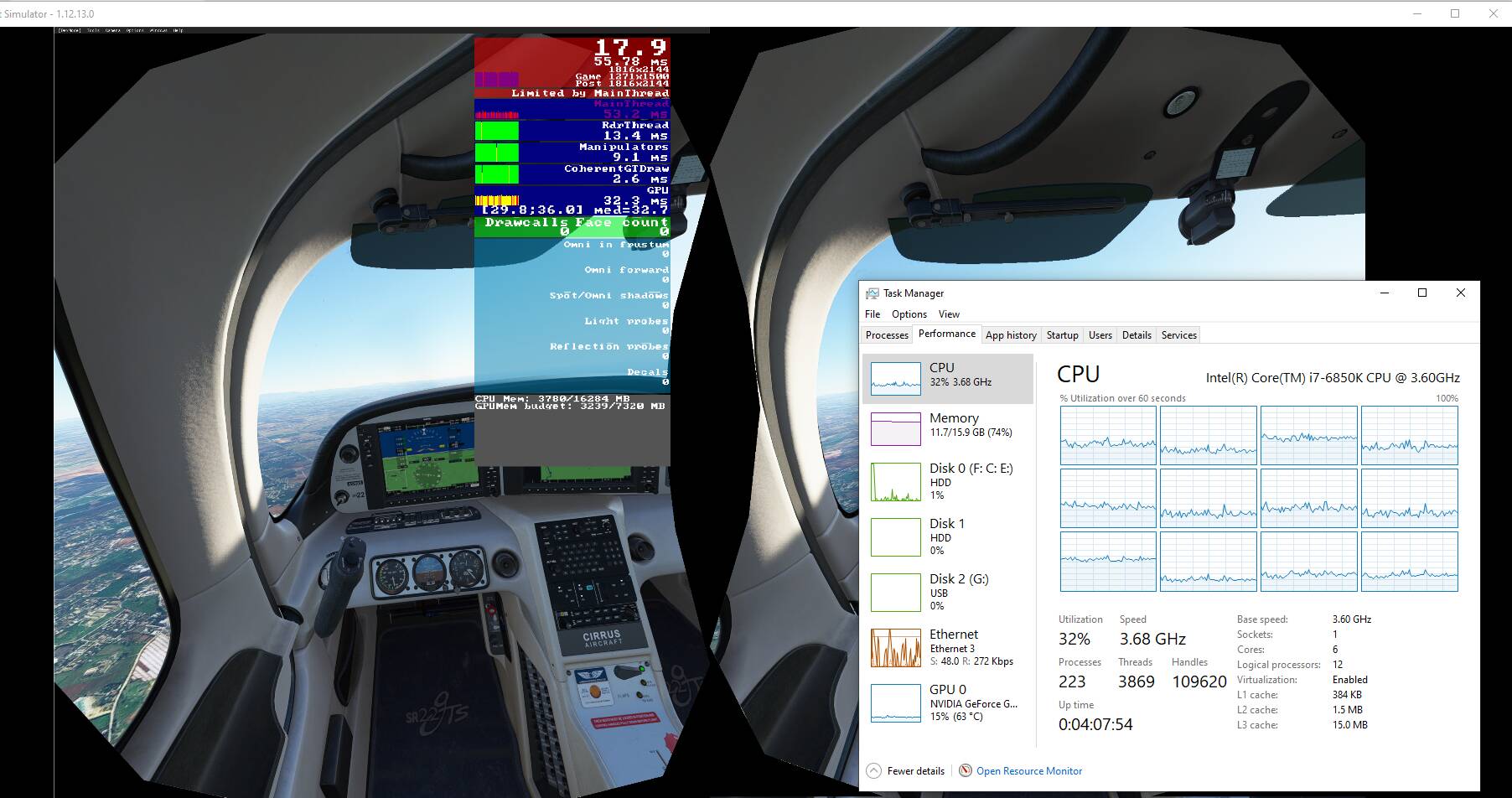 Massive fps/gpu usage drop when switching to VR - Virtual Reality (VR) - Microsoft  Flight Simulator Forums