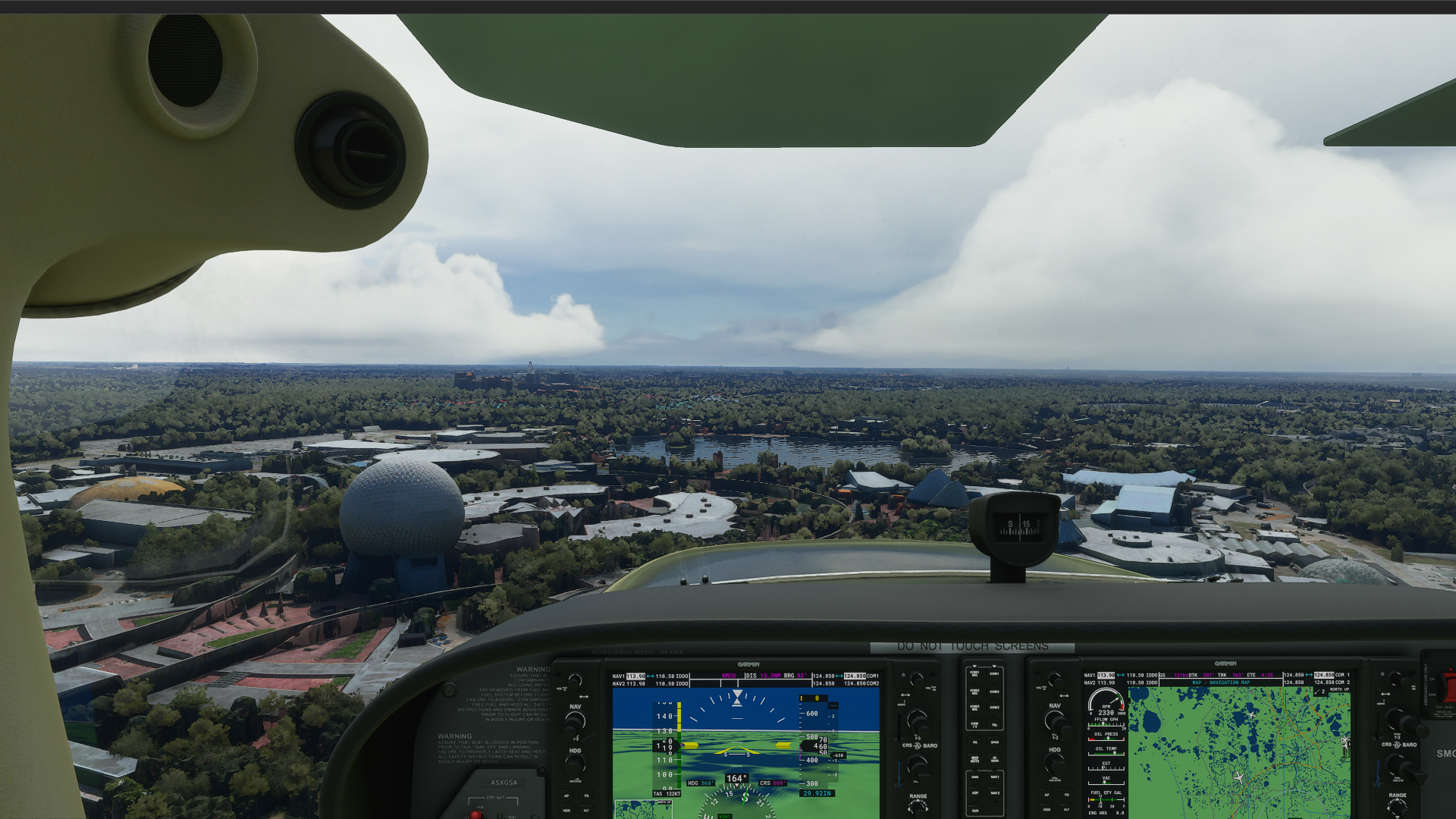 Fly Over Disney World in Microsoft Flight Simulator 2020! - Inside