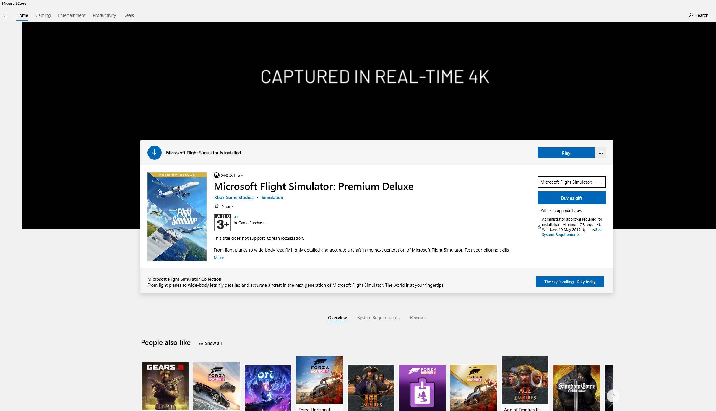 Microsoft Flight Simulator: Standard Edition – Windows 10 [Digital Code] :  Everything Else 
