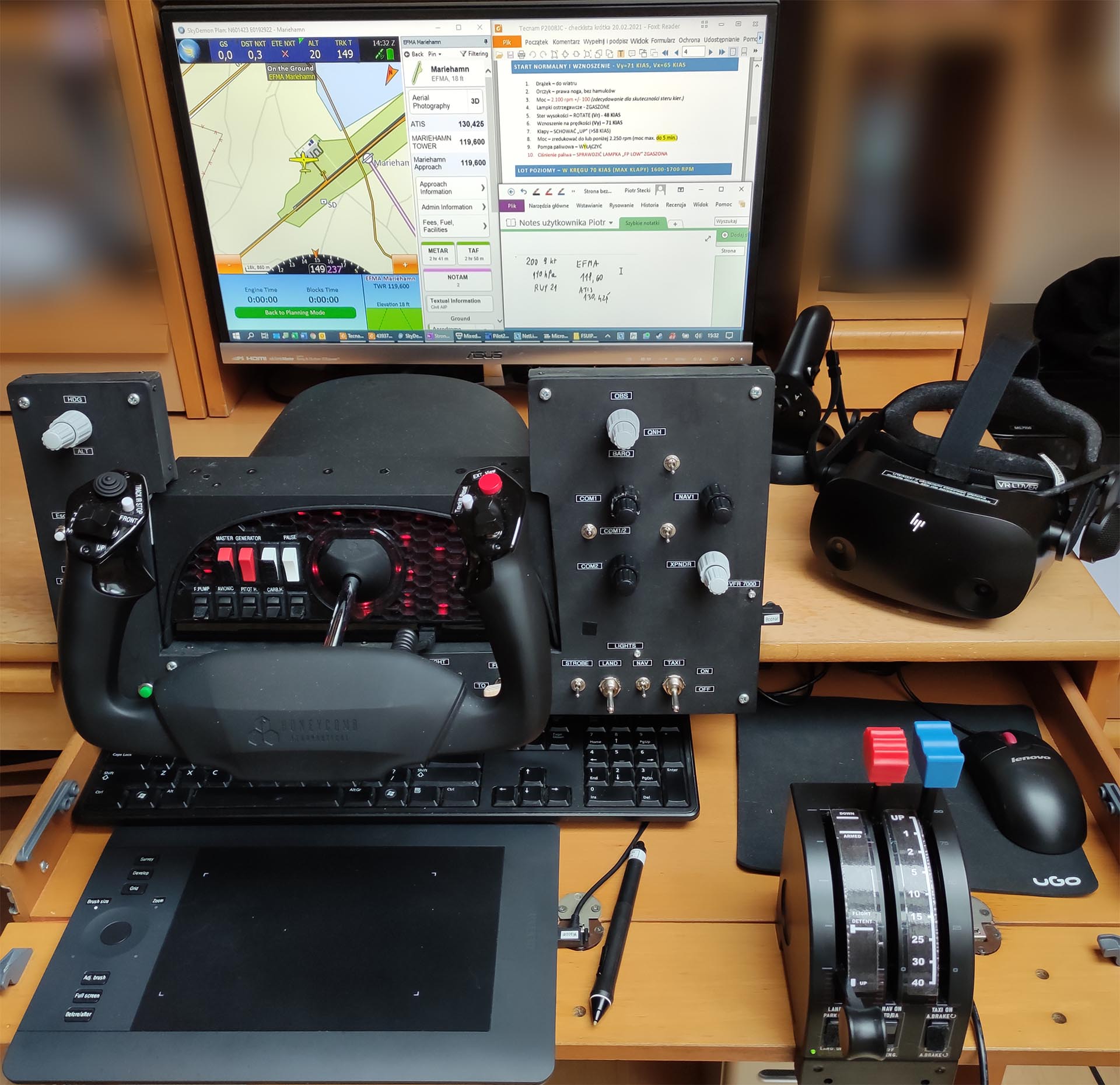 VR flying without a mouse (DIY hardware panel for finding the controls in  the blind) - Home Cockpit Builders - Microsoft Flight Simulator Forums