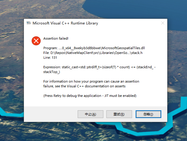 Solved Microsoft Visual C Runtime Library Assertion Failed Bugs Issues Microsoft Flight Simulator Forums