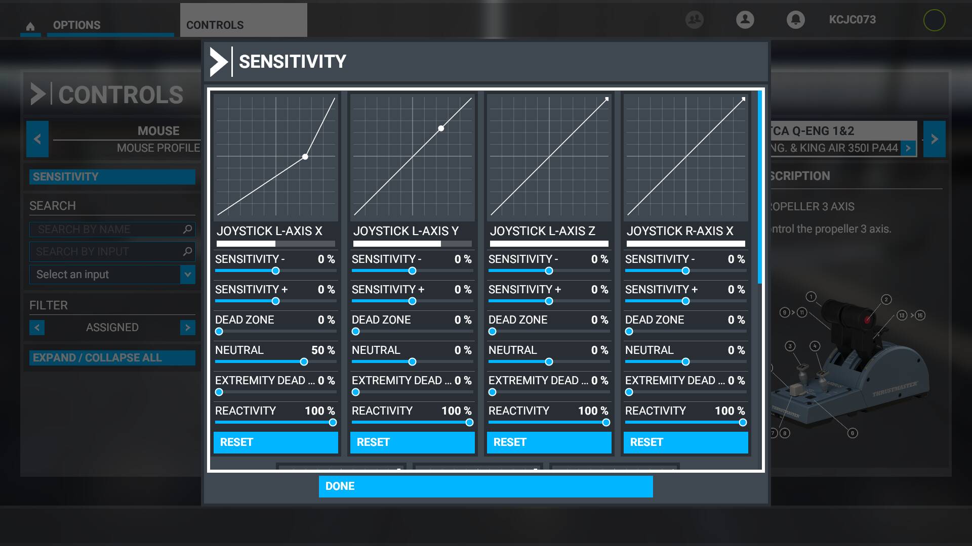 Issues setting up Thrustmaster TCA Throttle Quadrant 369 by