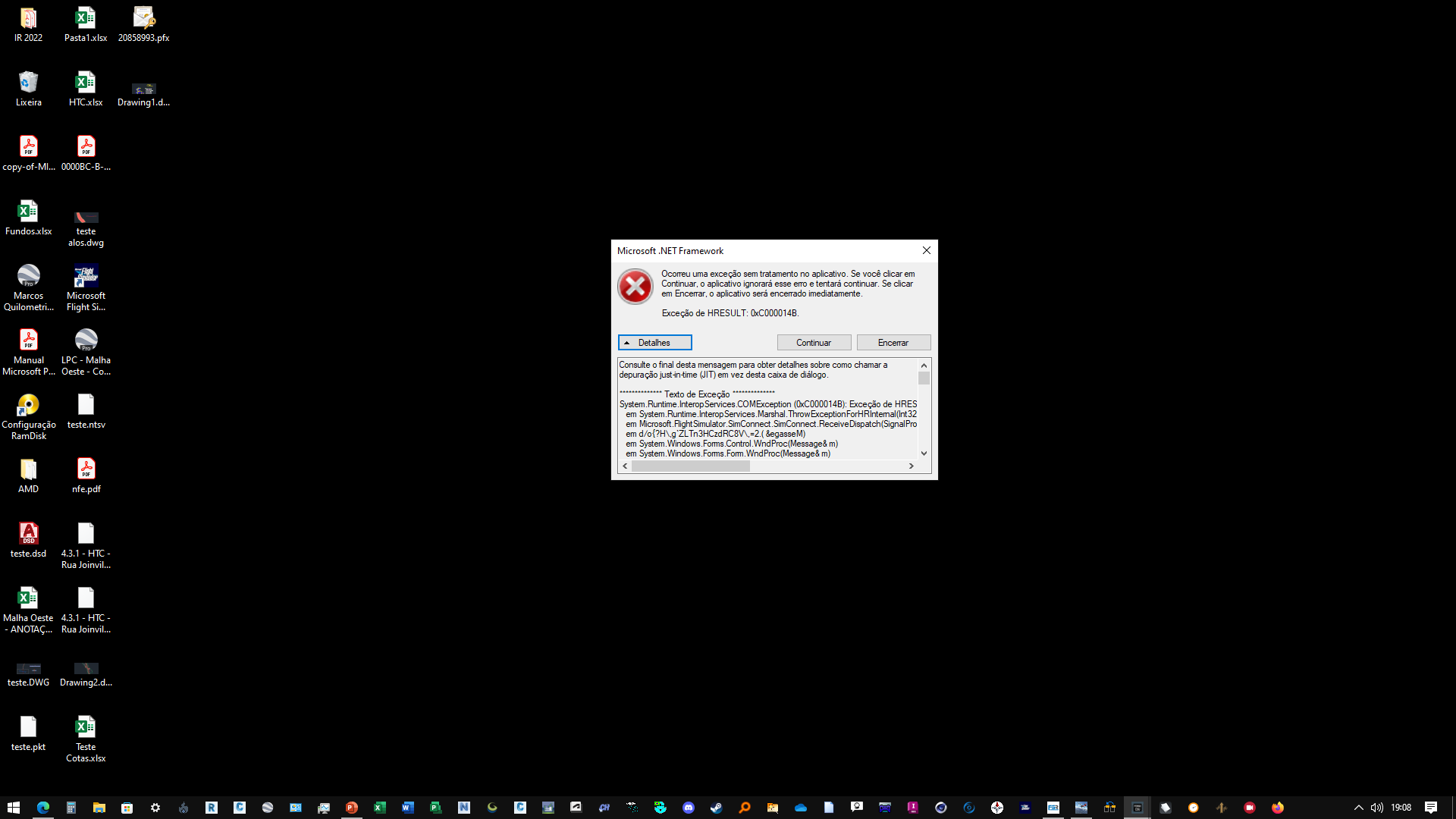 MSFS Application Error memory could not be read 1154 by ncbartschi