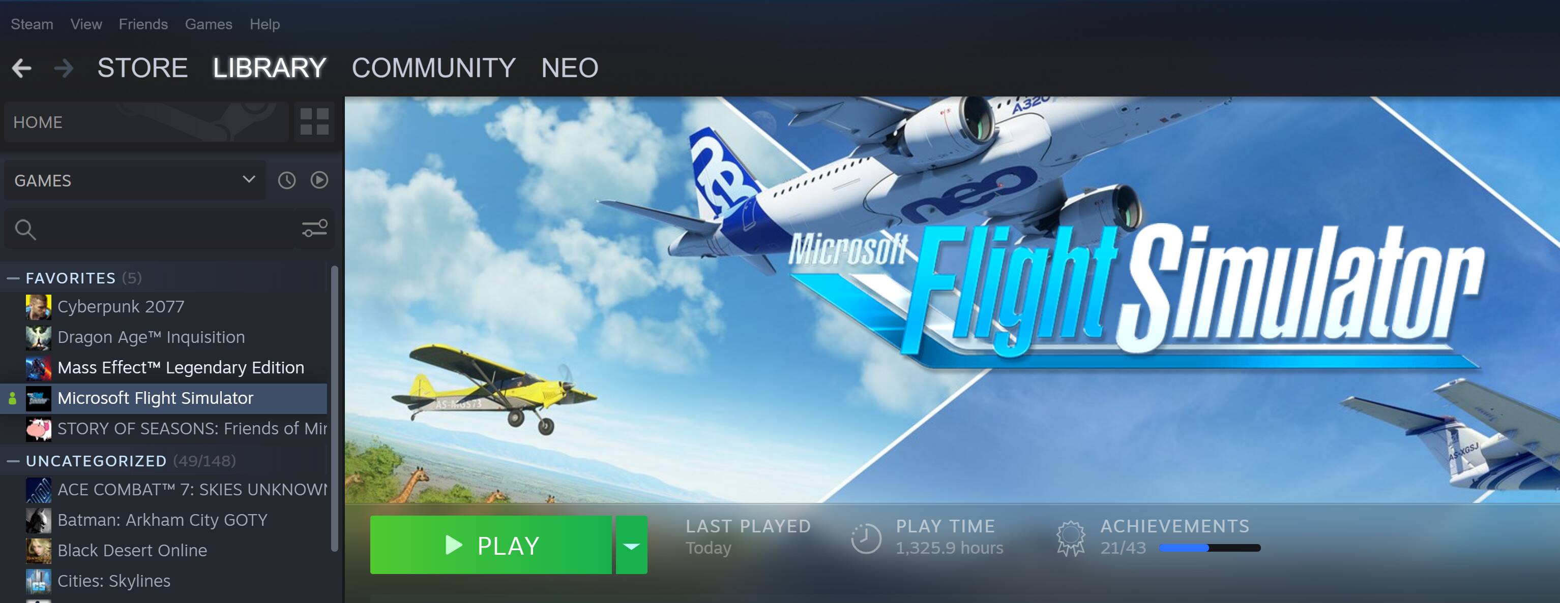 Steam Library missing logo (merged with background) - General Discussion - Microsoft  Flight Simulator Forums