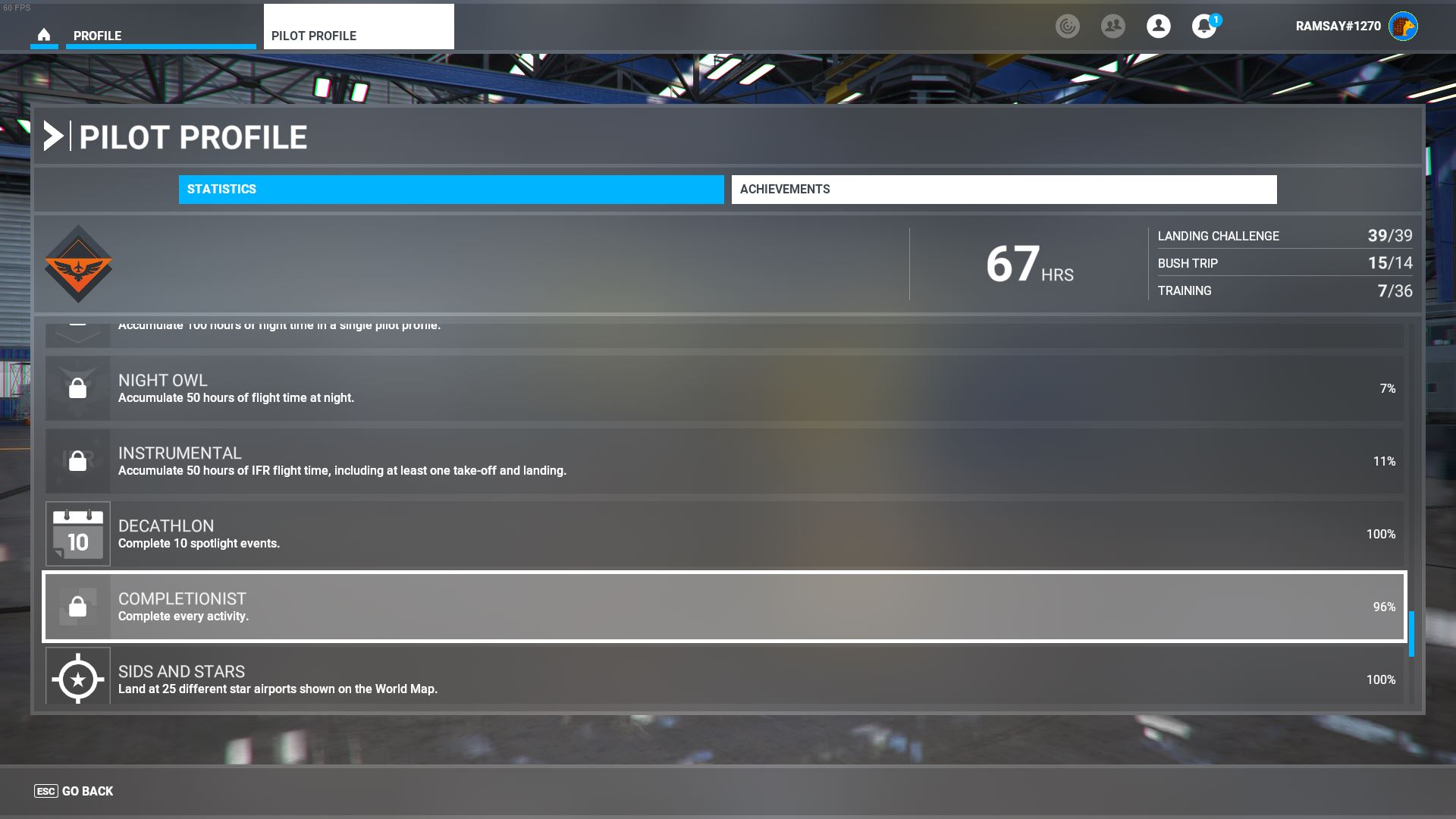 TIL: only 1 achievement in MS Flight Simulator is not classed as 💎 ultra  rare : r/xboxone