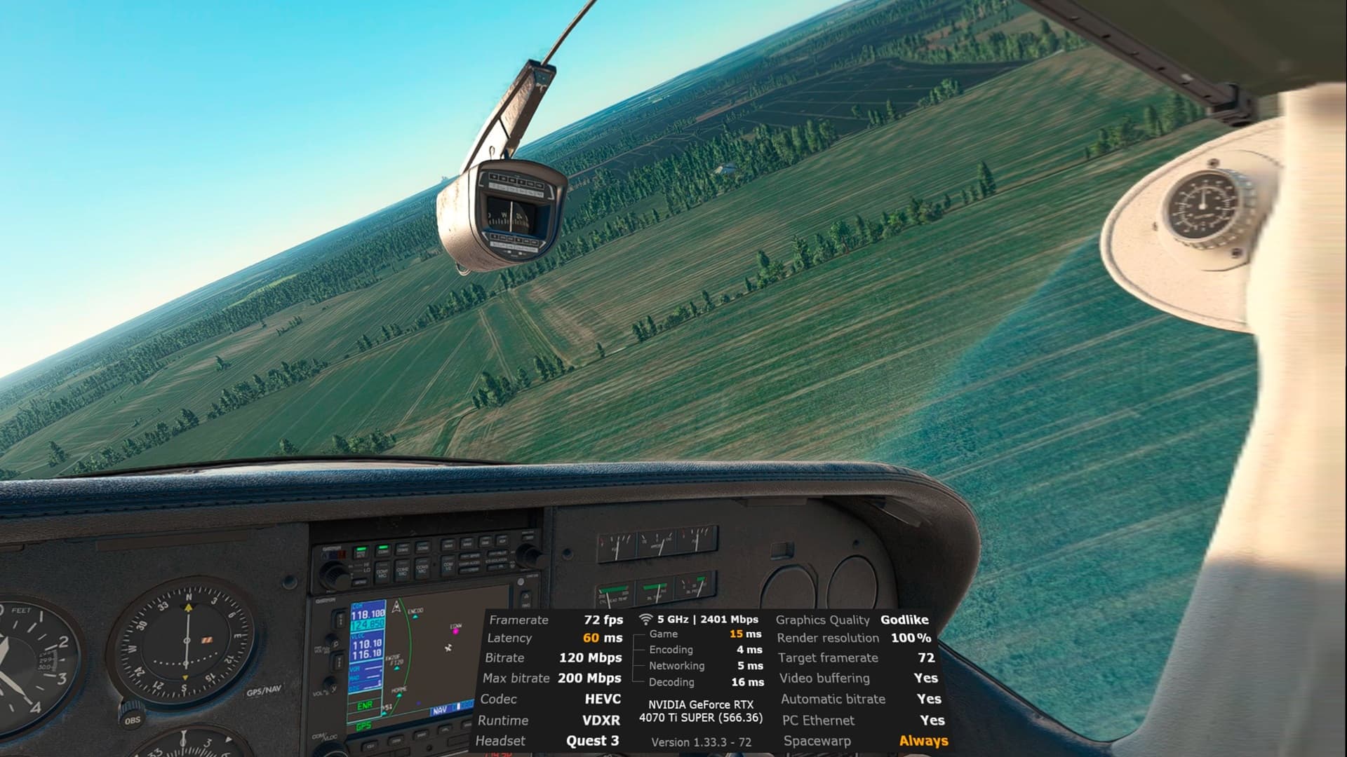 Quest 3 MSFS2020 Stutters Virtual Reality (VR) Microsoft Flight