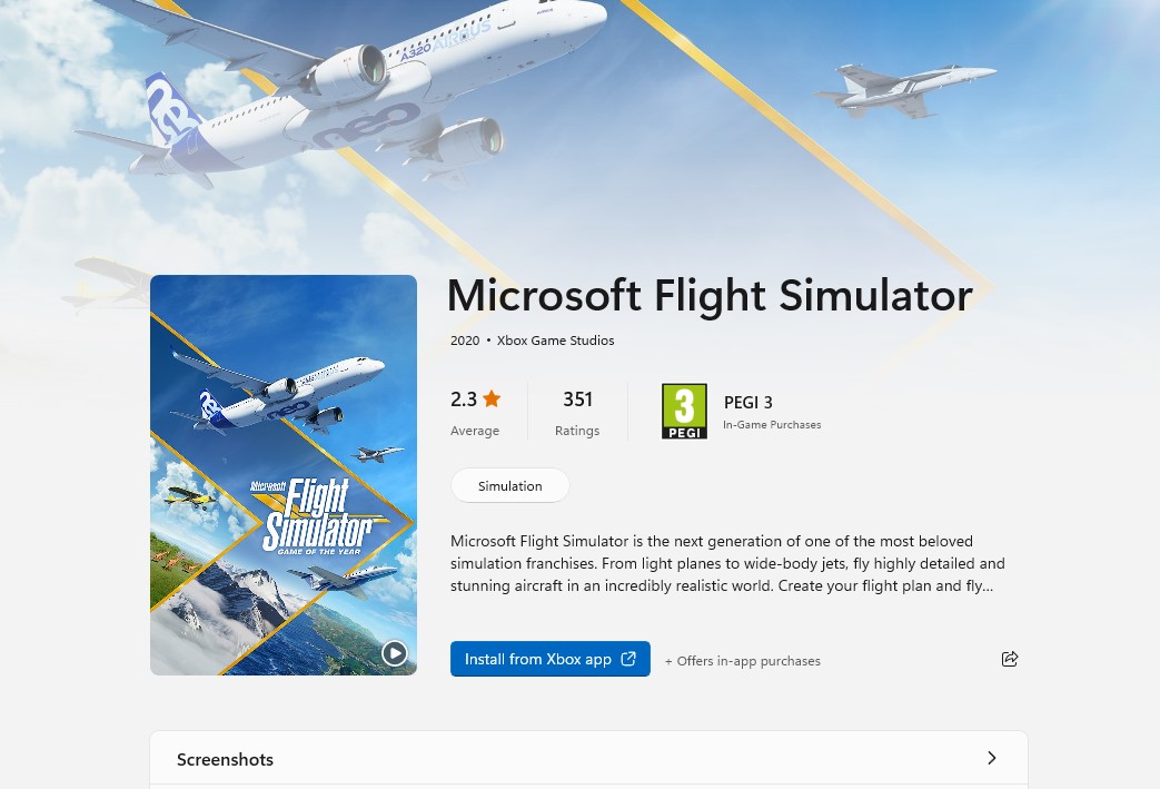  Microsoft Flight Simulator: Standard Game of the Year Edition –  Xbox & Windows [Digital Code] : Everything Else