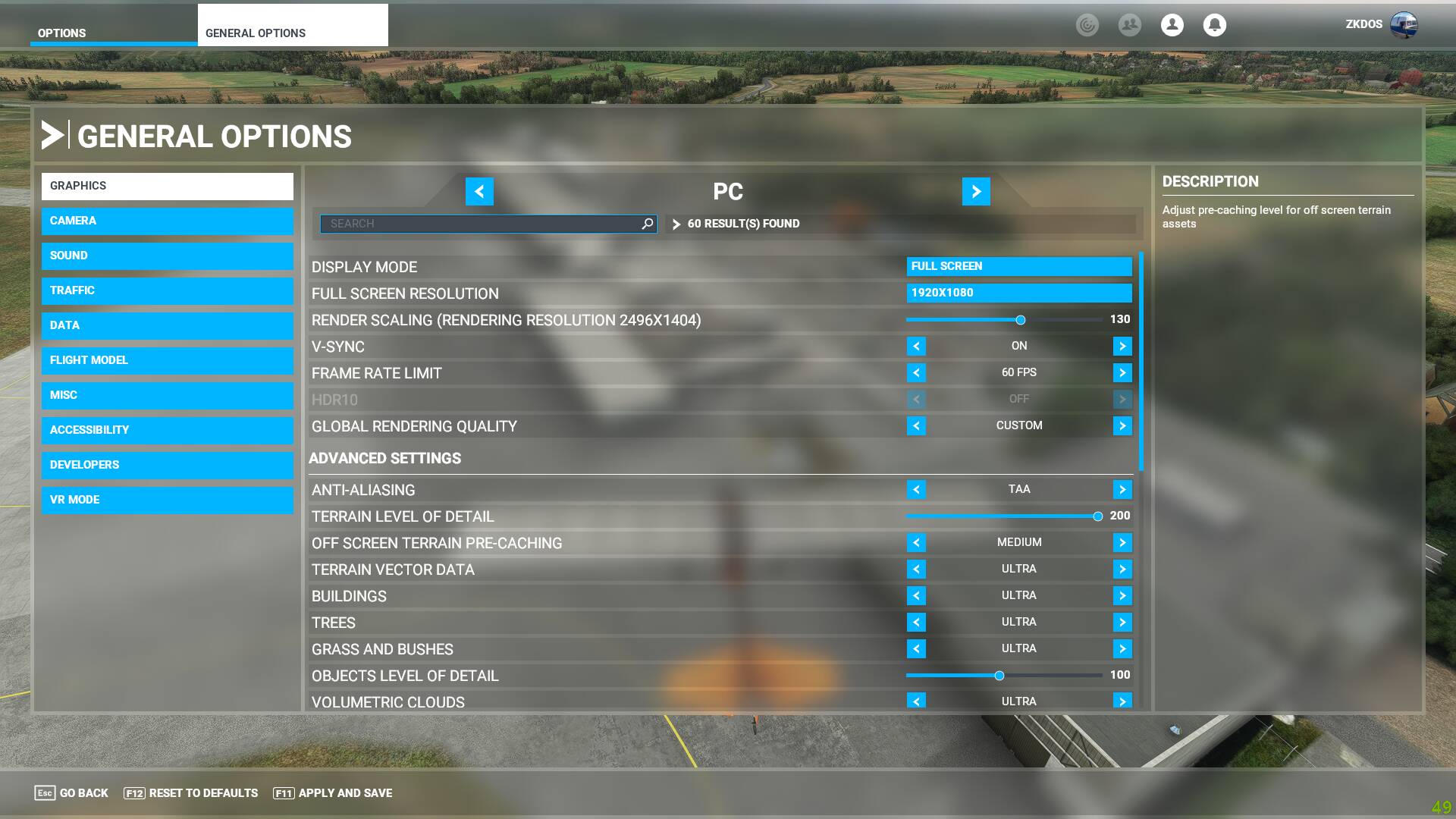 Off Screen Terrain PreCaching keeps reverting to 