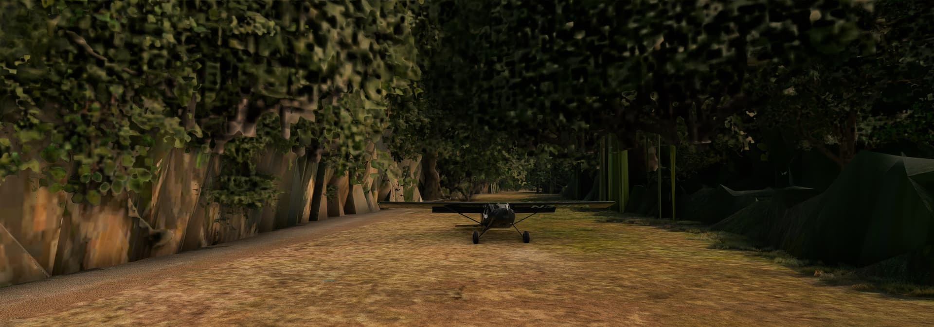 6WA2 Gower field is now an overgrown photogrammetry tree canyon