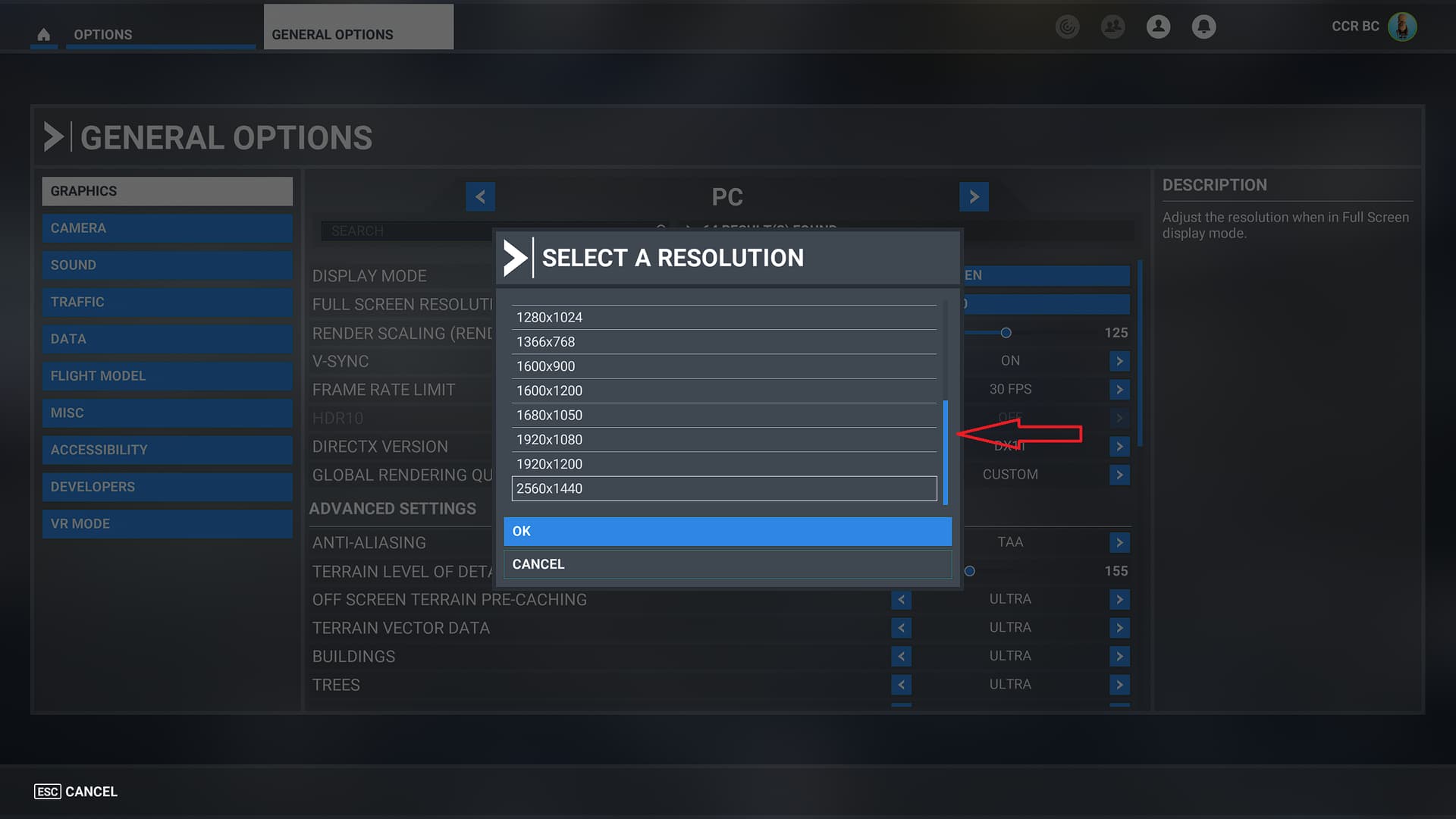microsoft flight simulator max resolution
