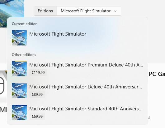 40th Anniversary update (NO ENOUGH SPACE) - Tech Talk - Microsoft Flight  Simulator Forums