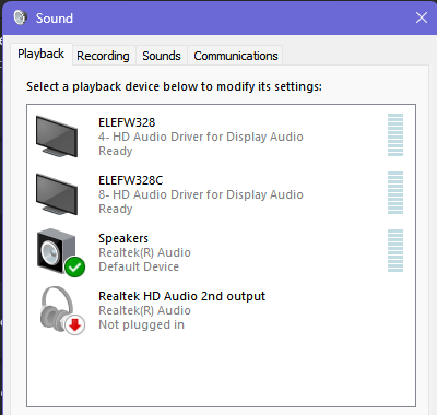 Sound Repro - MSFS will not change audio device A