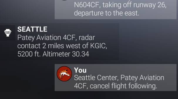 Uncommanded quick responses - flight following, IFR - ATC, Traffic ...