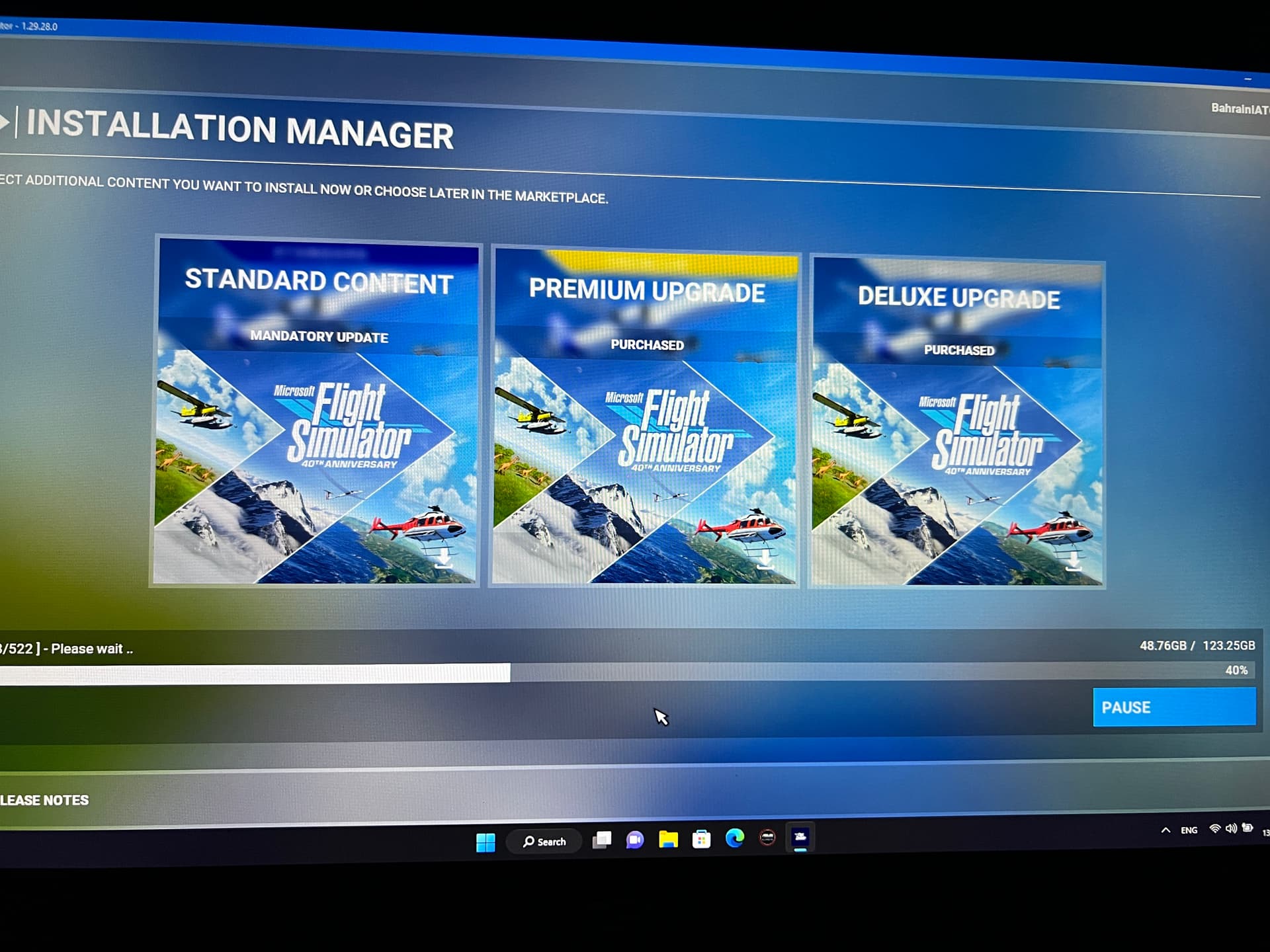 40th Anniversary update (NO ENOUGH SPACE) - Tech Talk - Microsoft Flight  Simulator Forums