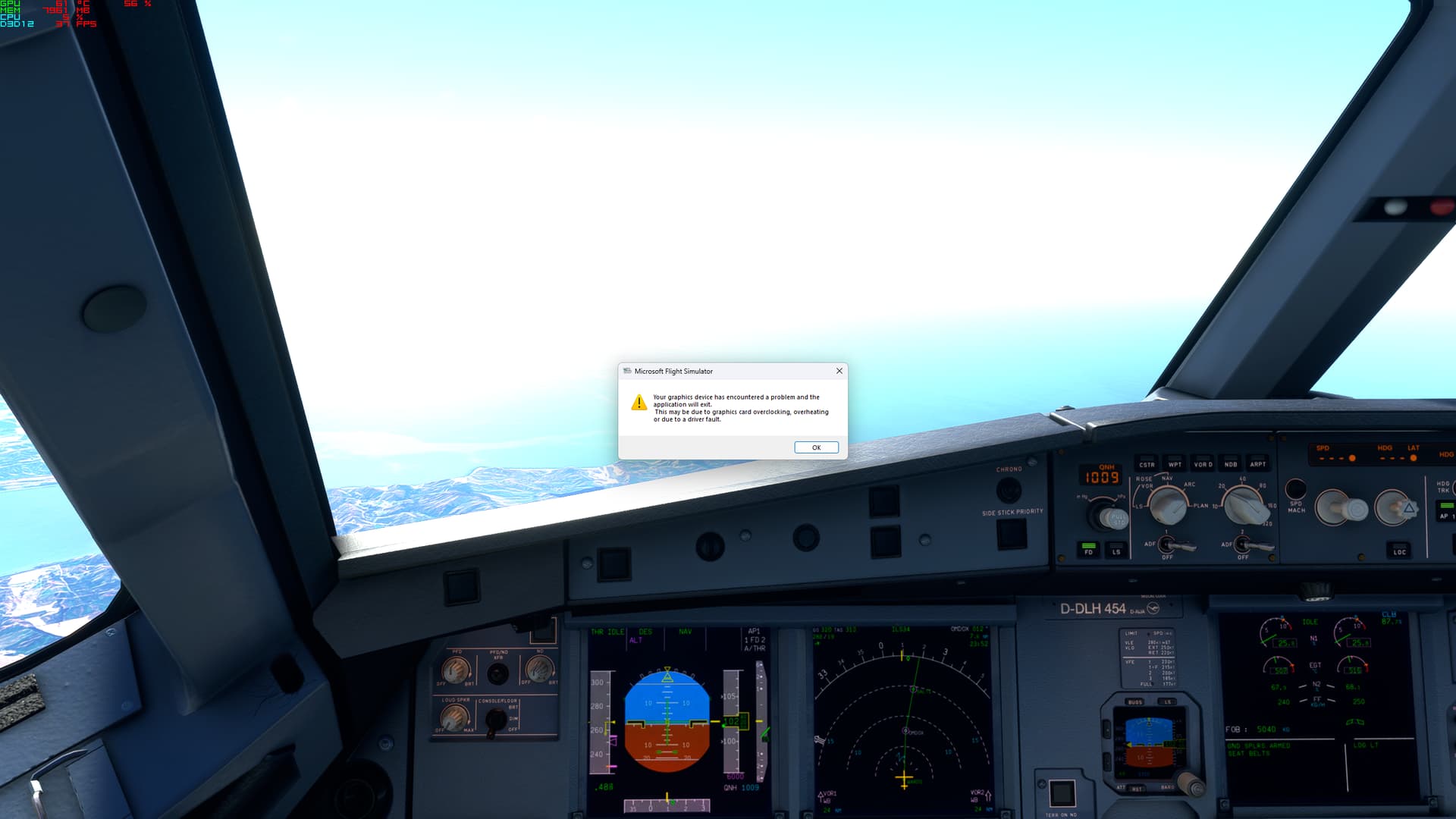 Warning your graphics device has encountered a problem 2569 by
