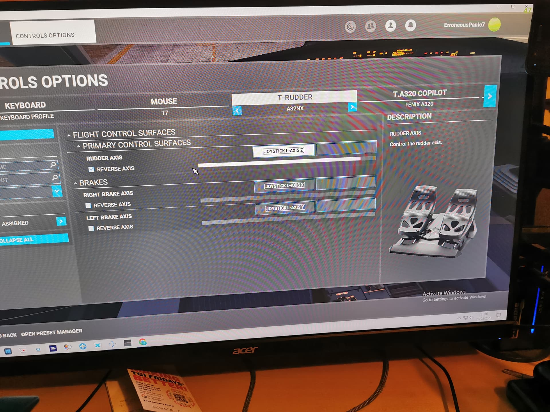 Brakes Released Airbus not moving Hardware & Peripherals