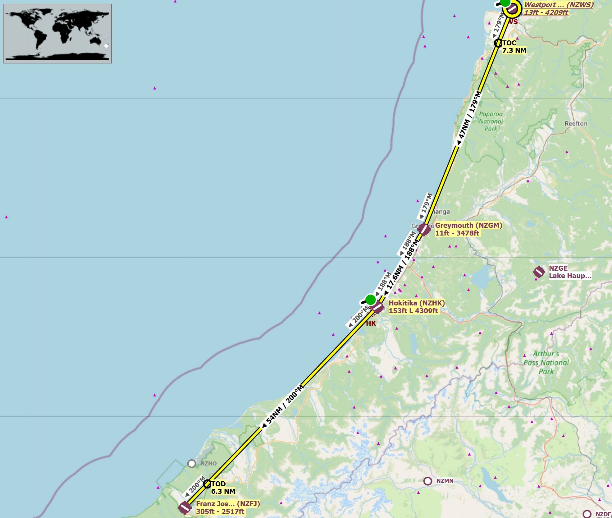 Aussie Group Flights Team Kiwi Tigers Westport to Franz Josef