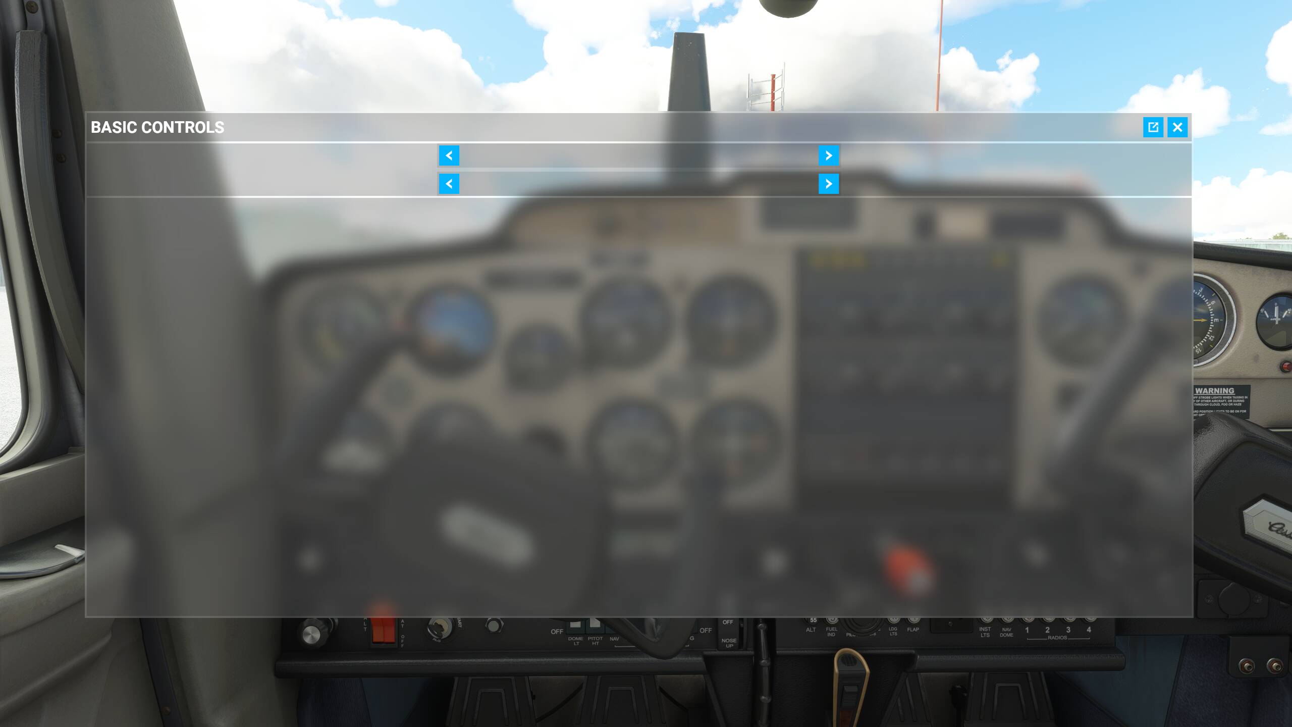 Basic Controls Screen Empty General Discussion Microsoft Flight