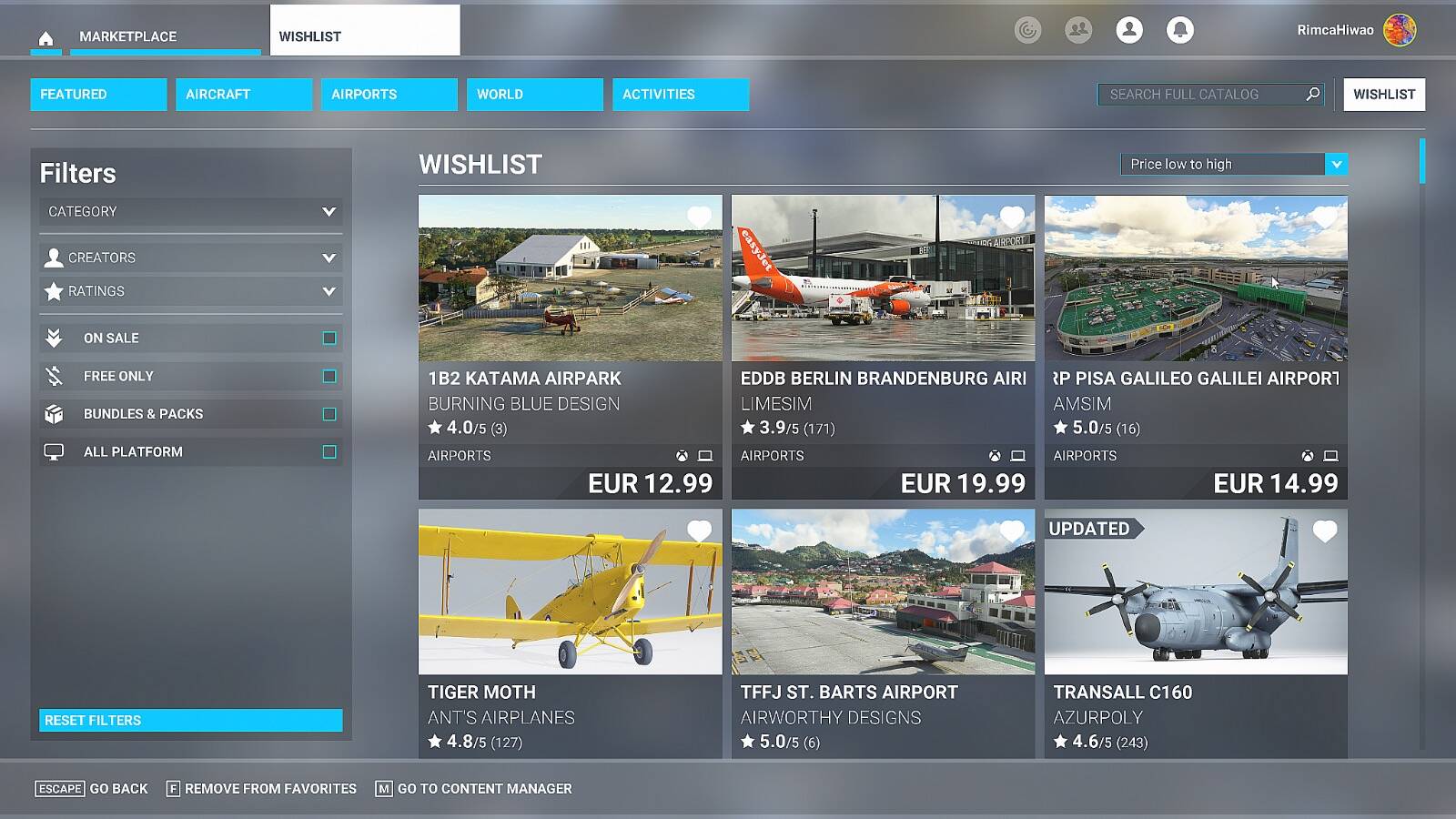 Package reorder tool - how to use it - Menus & Activities - Microsoft  Flight Simulator Forums