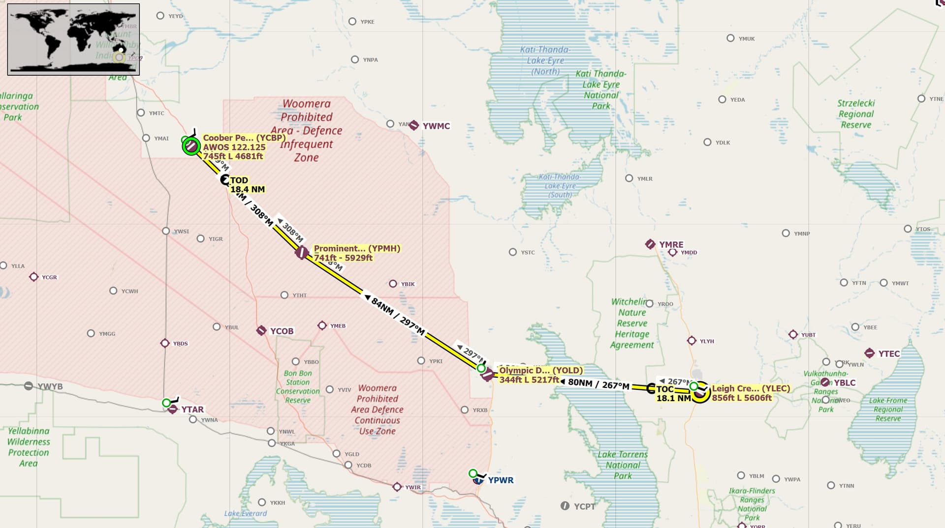 Aussie Group Flights Team Aussie Heart Leigh Creek to Coober Pedy