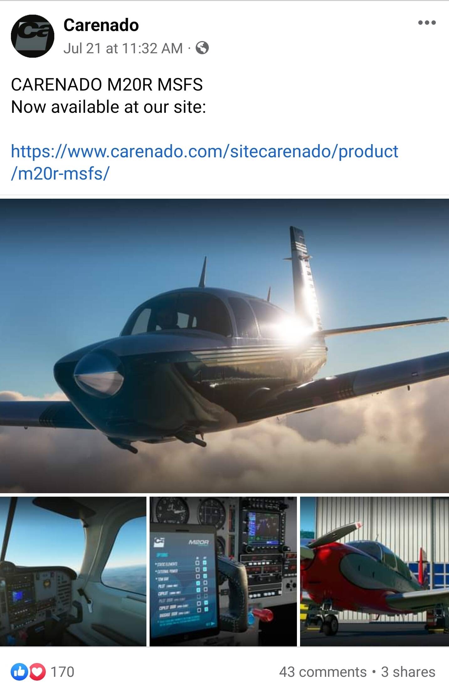 Microsoft Flight Simulator – Carenado