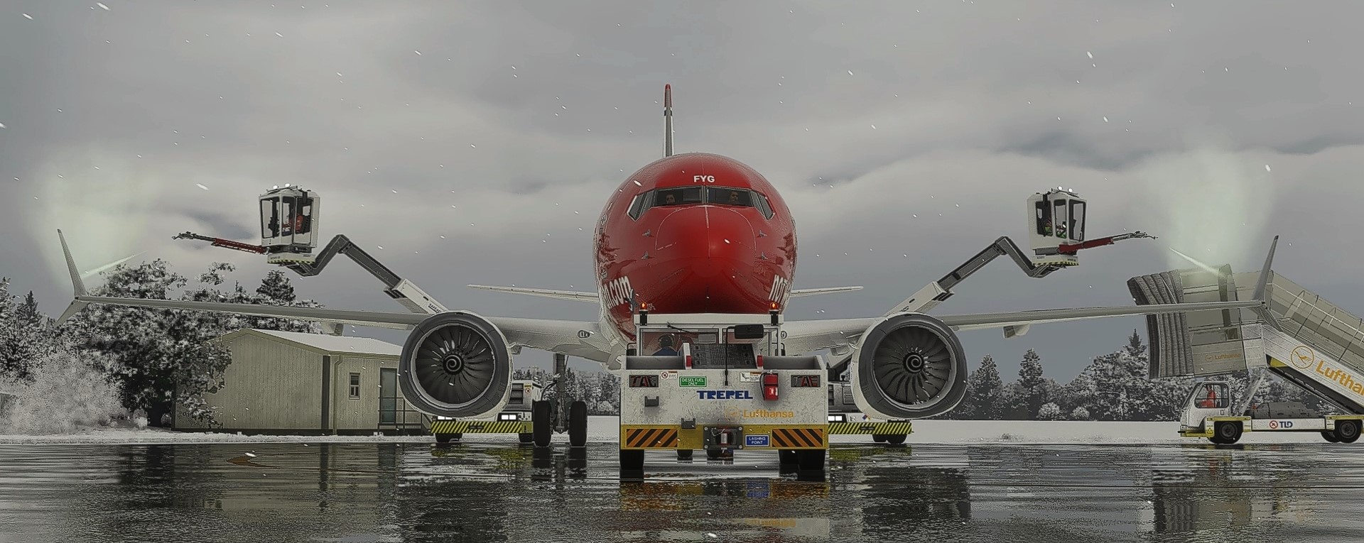 737 Max GSX PRO getting the DeIcing Treatment Screenshots
