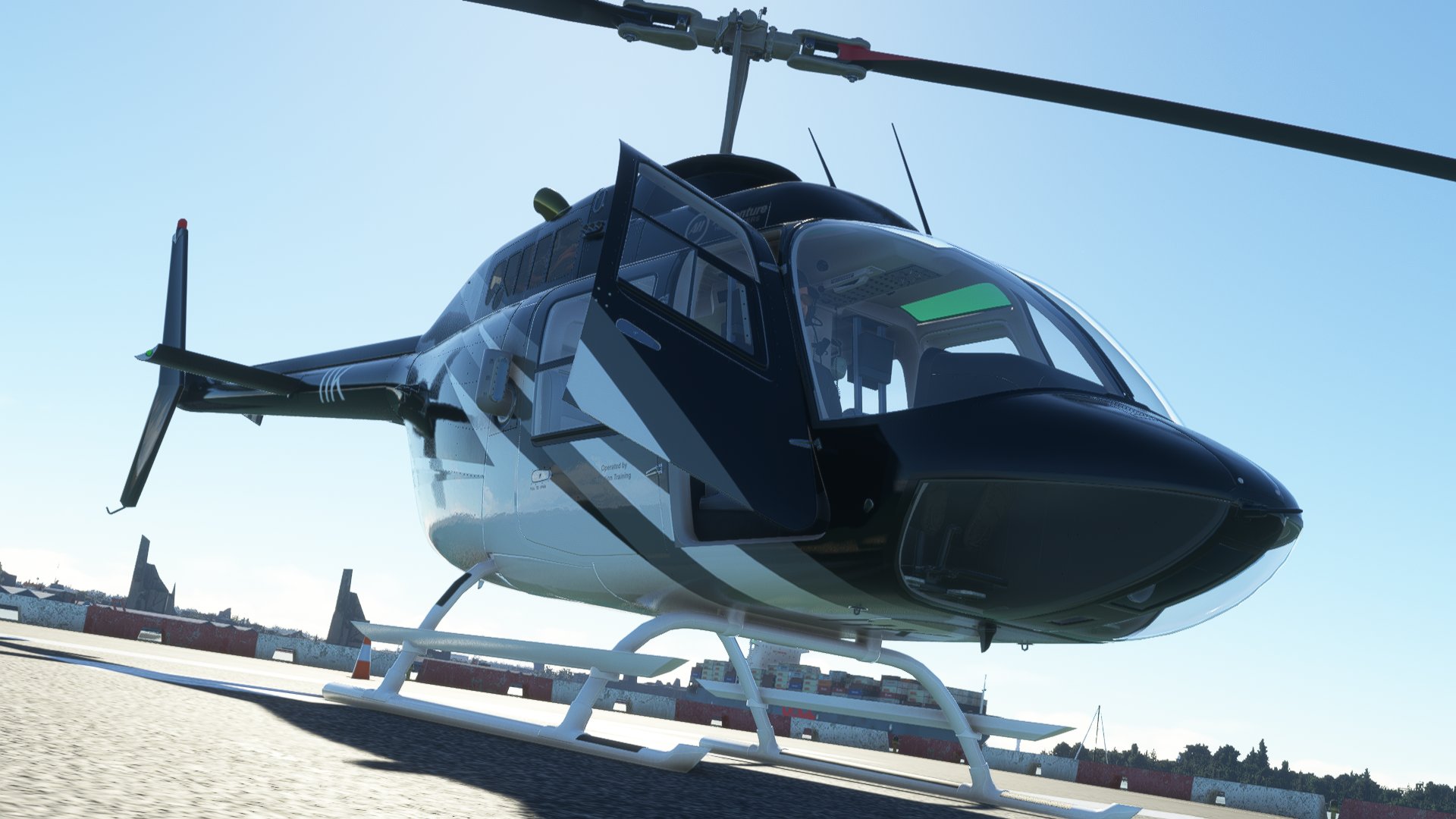 Helicopter driving simulator in Yanshan University (Bell 206)