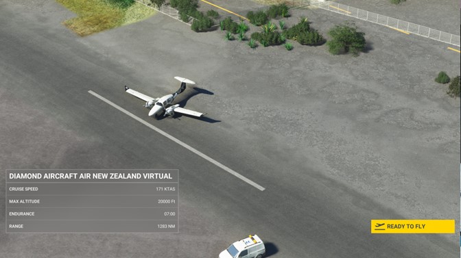 NZMF ~ parking spot 1 in the middle of the runway