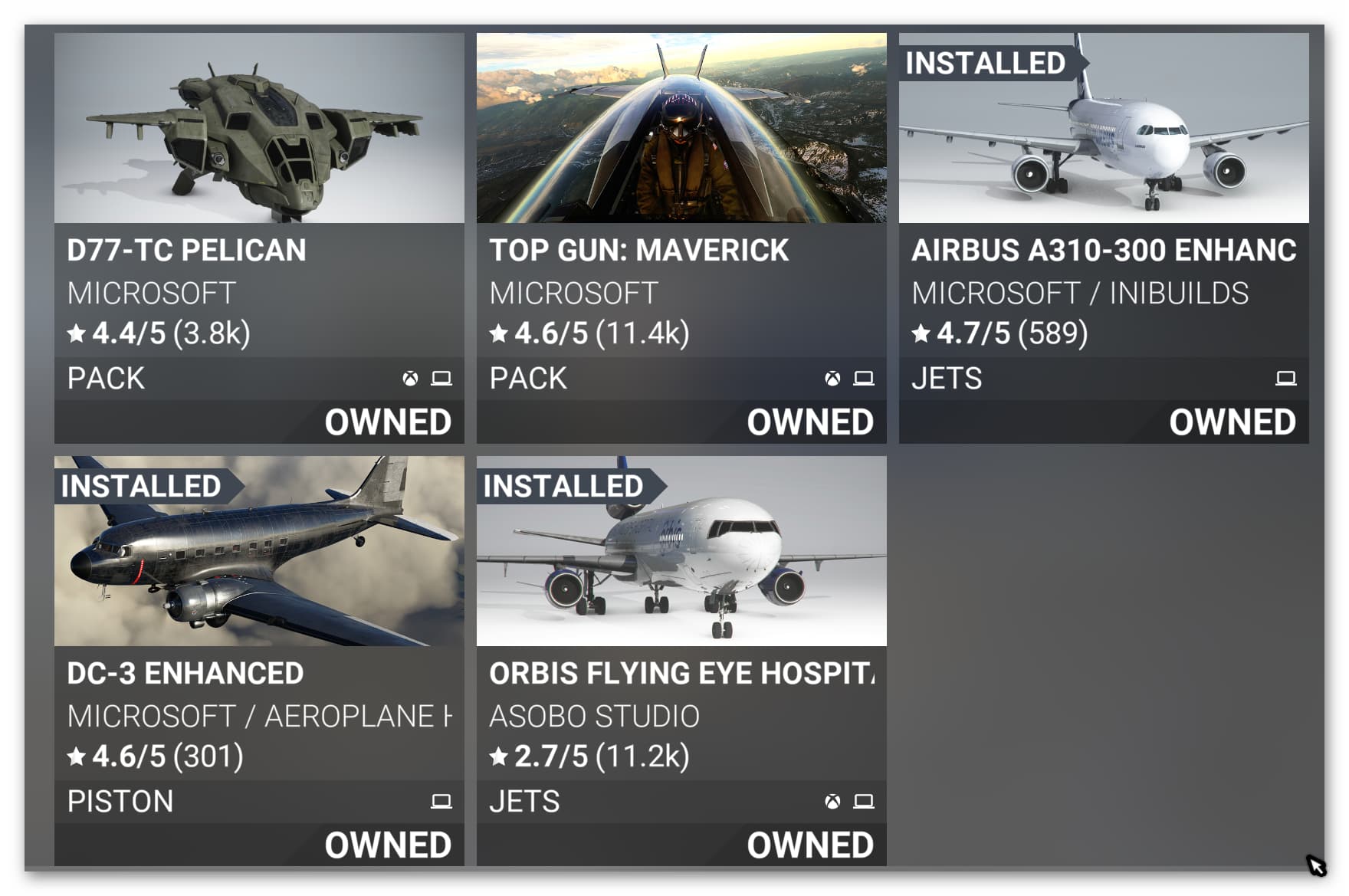 My Marketplace airplanes are gone - Aircraft - Microsoft Flight