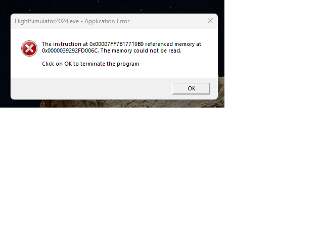 Microsoft Flight Simulator 2024 crashes - Page 2 - Crashes (CTDs ...