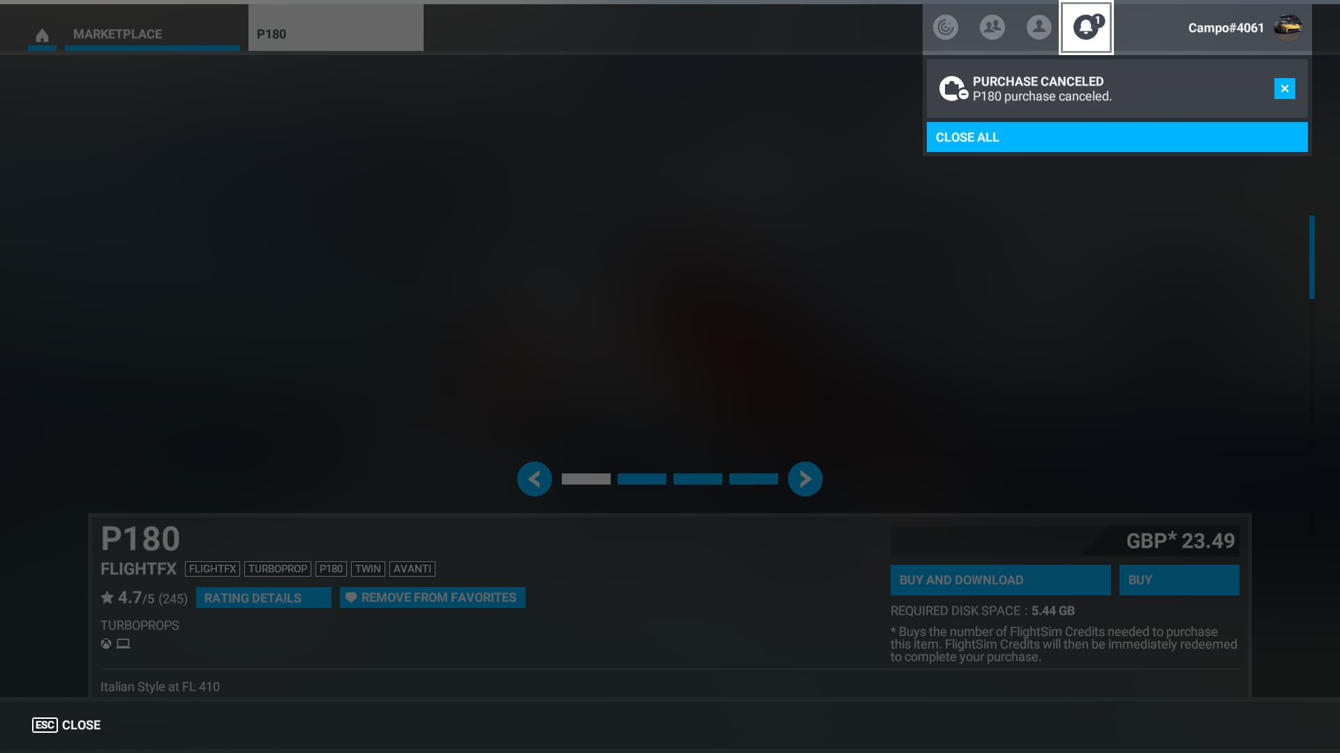 Cannot Buy From Msfs Marketplace Miscellaneous Microsoft Flight