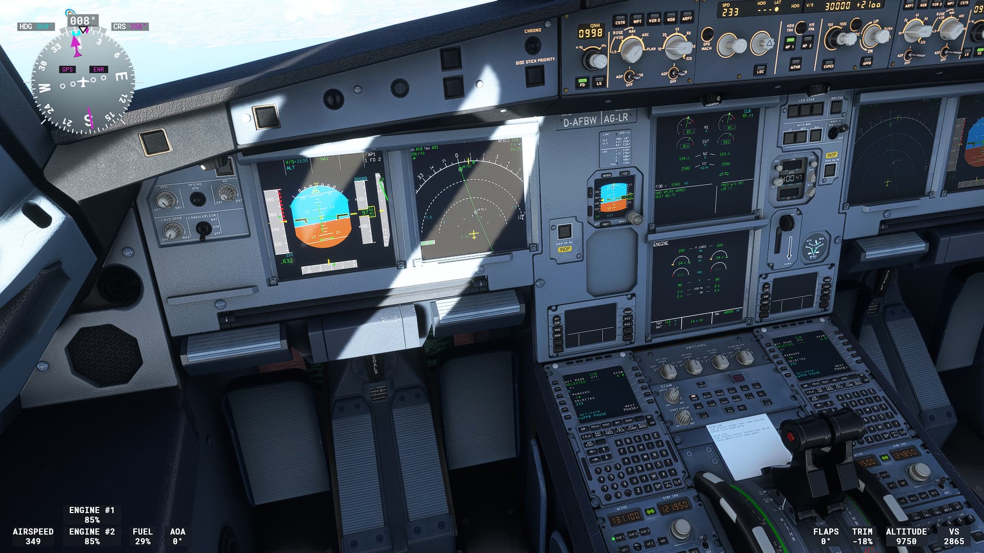 A320NX not descending nor slowing down Aircraft Microsoft Flight