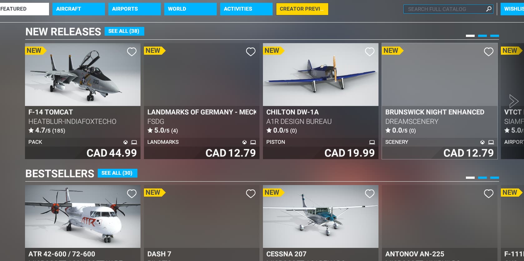Marketplace Images Not Loading Miscellaneous Microsoft Flight