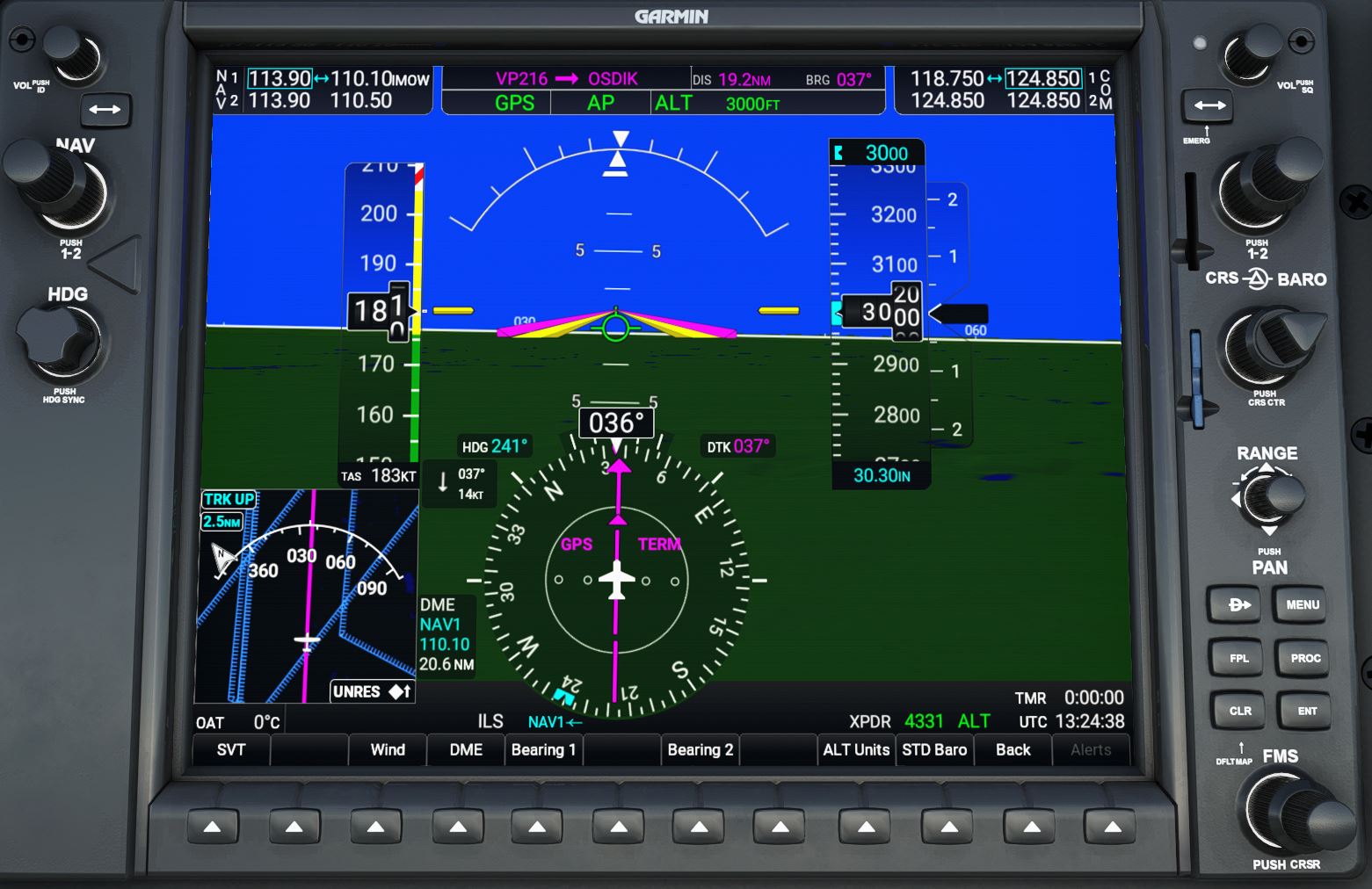 G1000 nxi, agps wp distance Aircraft & Systems Microsoft Flight