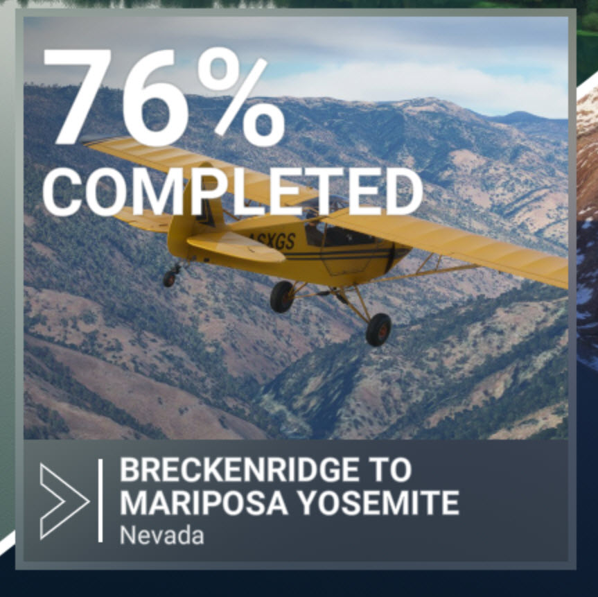 Road Trip achievement in Microsoft Flight Simulator