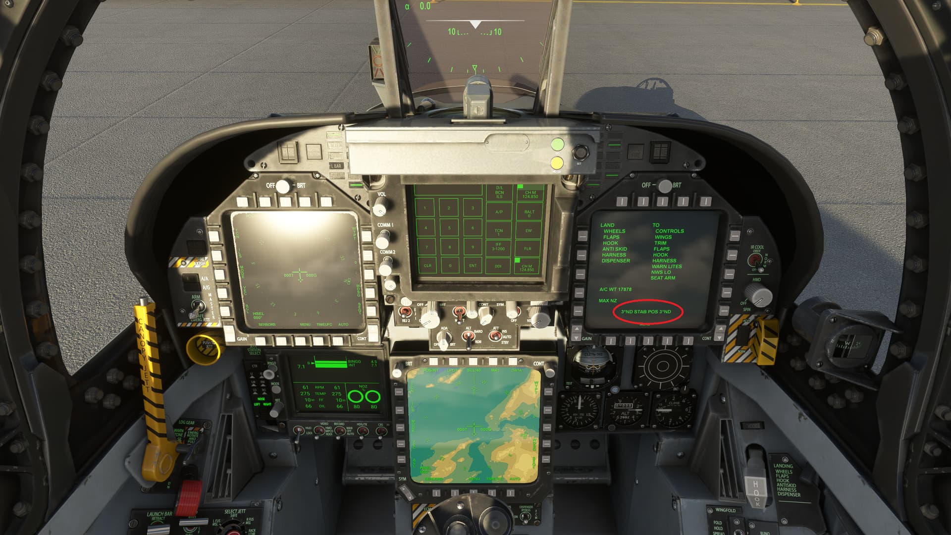 f18 hornet cockpit