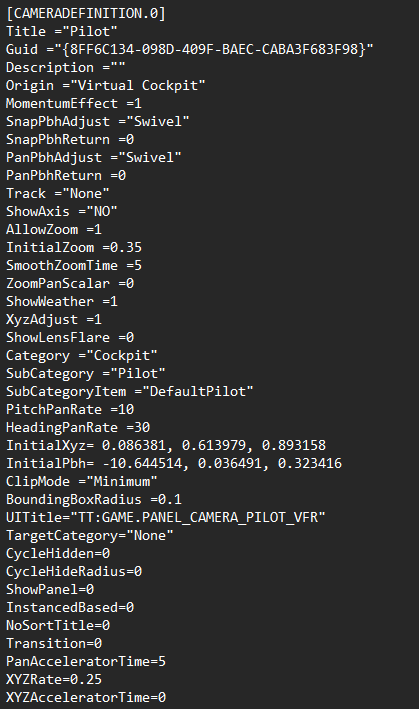 Changing default Pilotview - Hardware & Peripherals - Microsoft Flight ...