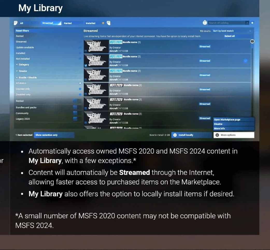 Make Cloud Streaming Optional MSFS 2024 Page 4 Wishlist