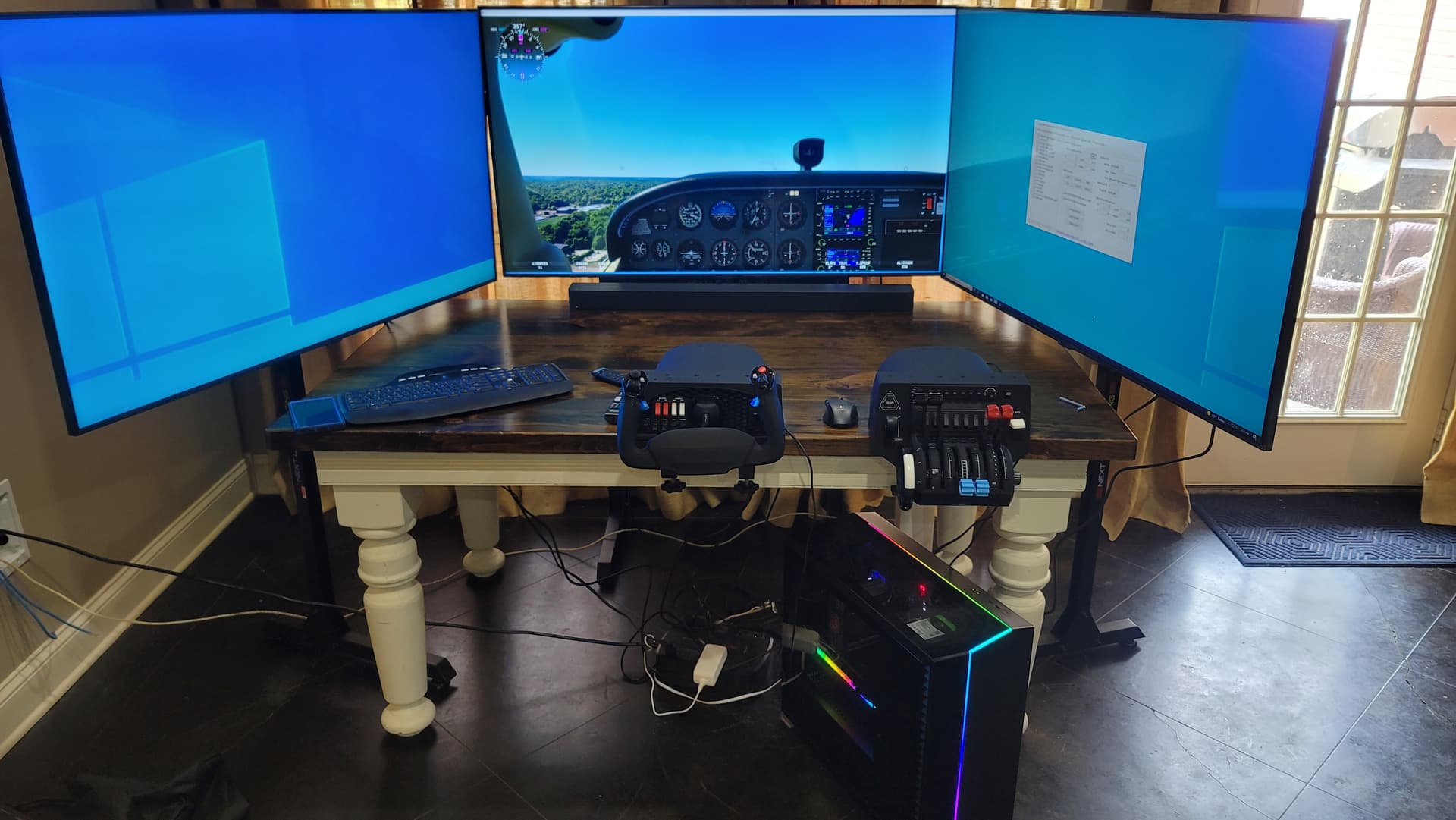 27 vs 32in for triple monitor setup