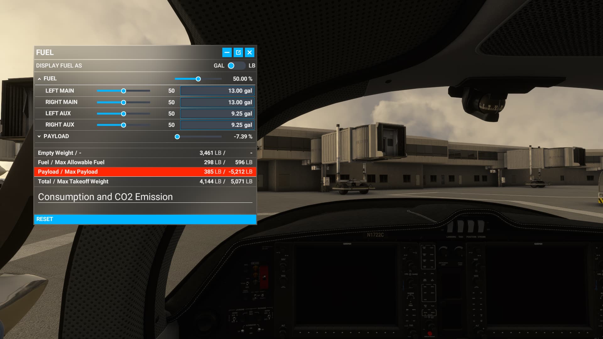 In-Flight Fuel Dialog Payload / Max Payload Row is Red with Negative Max  Payload Value - Miscellaneous - Microsoft Flight Simulator Forums