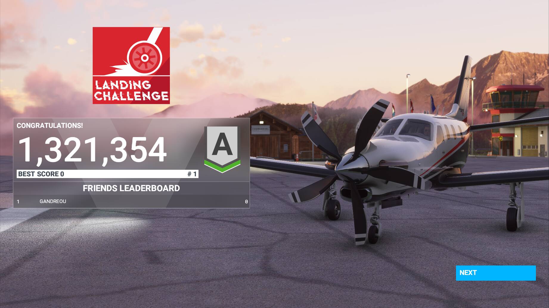 Landing Challenge Best Score Fixed At Zero User Interface 