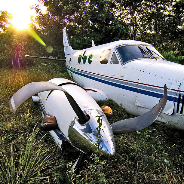 Crashed King Air Splash pic