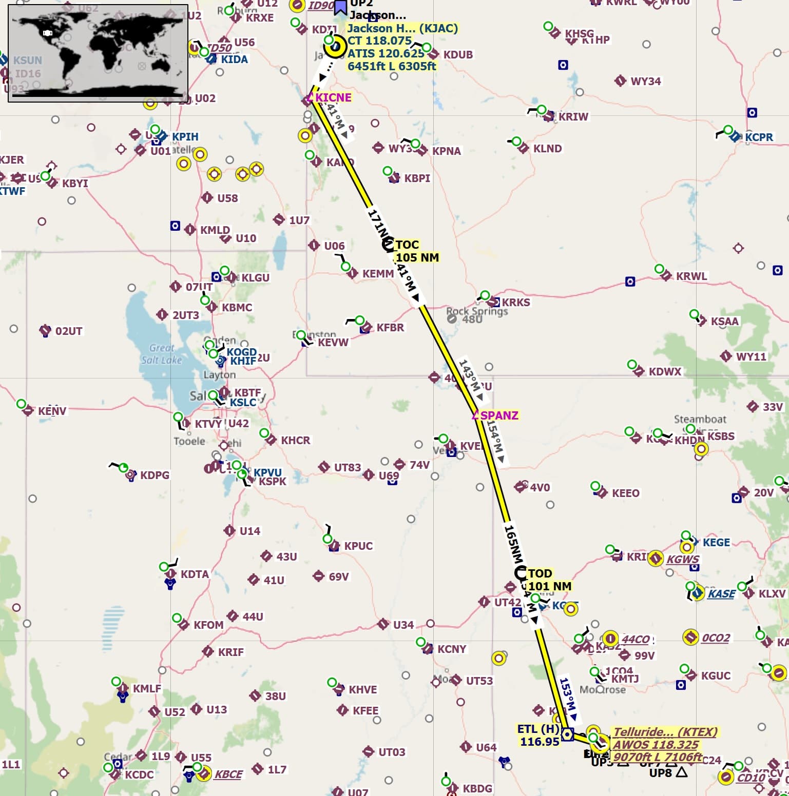 Aussie Group Flights Team Golden Oldie Jackson Hole to Telluride