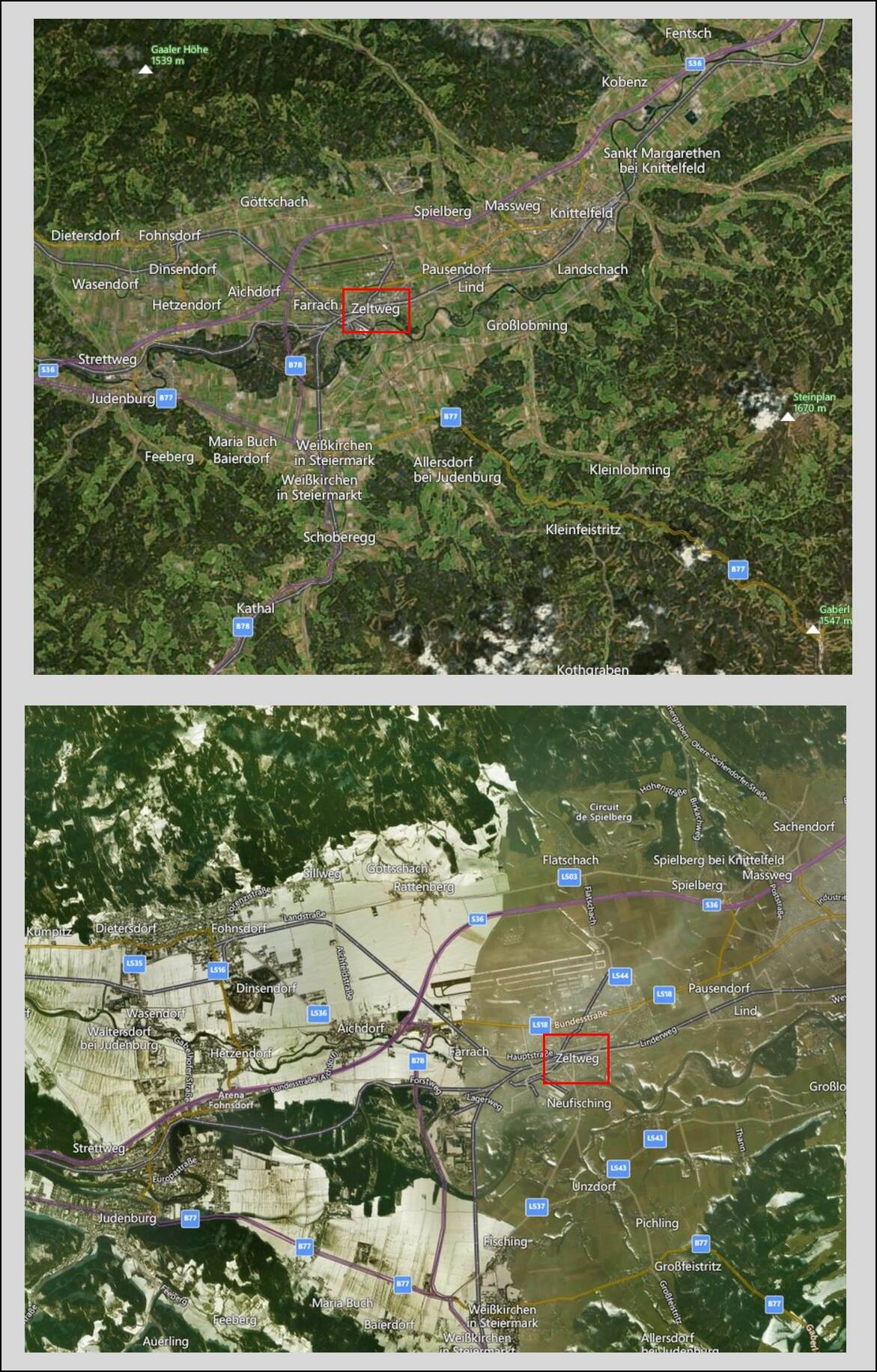 Microsoft Flight Simulator Google Earth/Satellite Data Comparison