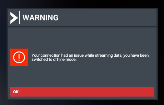 MSFS connectionwarning issue streaming