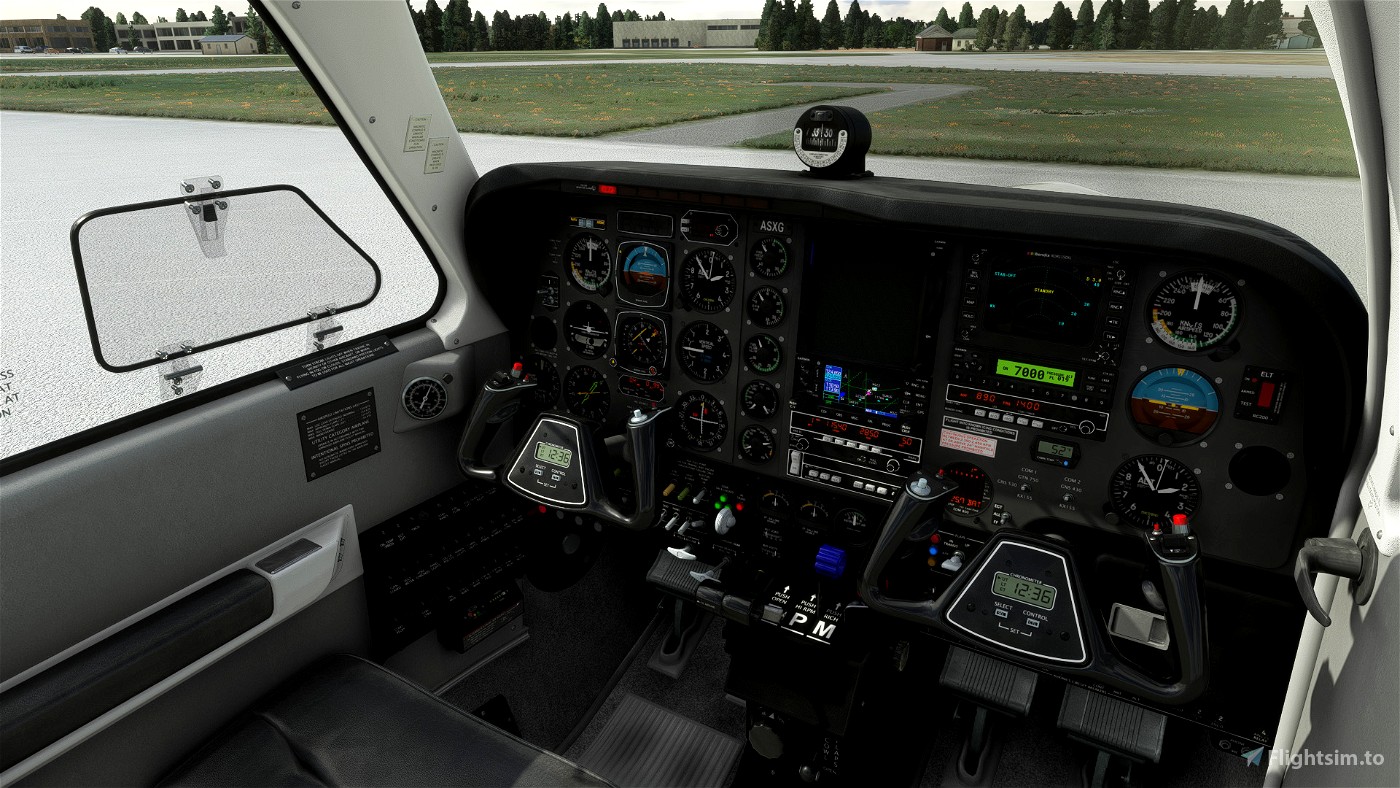 Black square analog beechcraft bonanza a36 g36 615 by zeke12587