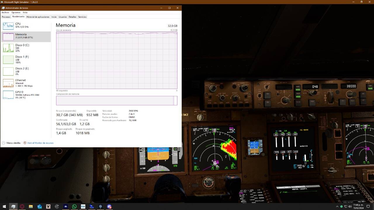 I report a problem with the B747-8 from ASOBO (Two flights/two crashes ...