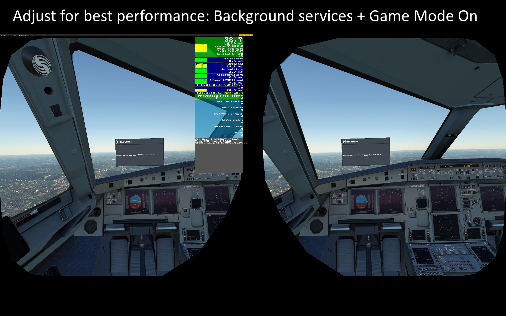 Increase your FPS in VR! Microsoft Flight Simulator