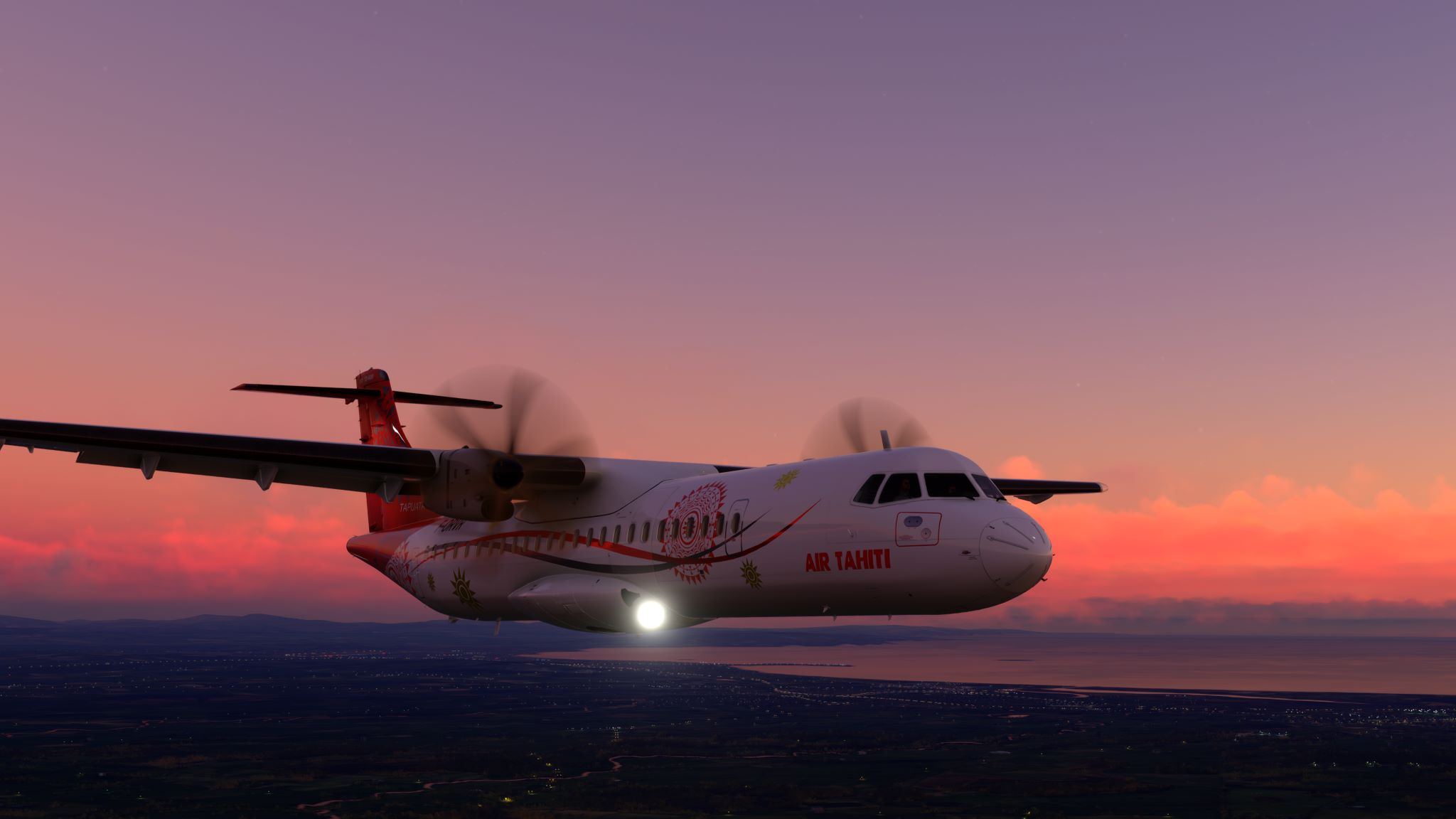 Air Tahiti 'Poerani' F-ORVB, Expert Series (Asobo) ATR 42-600 [4K] para  Microsoft Flight Simulator